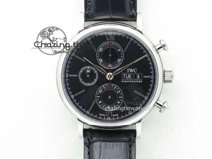 MIROTIME 0219 Timeless Big Pilot Real PR IW500901 ZF 1:1 Best Edition On Black Leather Strap A 7340